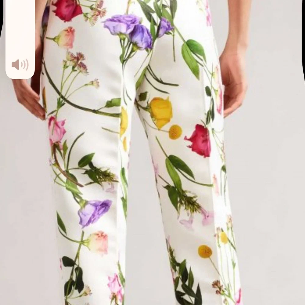 Ted Baker White Floral Straight-Leg Pants - Picture 4 of 11